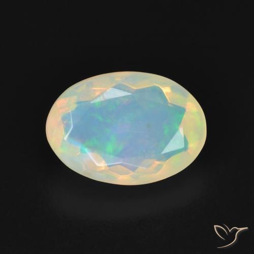 1.87ct Natural Multicolorido Opala, oval, Transparente
