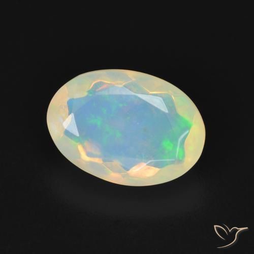 Opala Multicolorido Natural 1.87ct, oval, Transparente