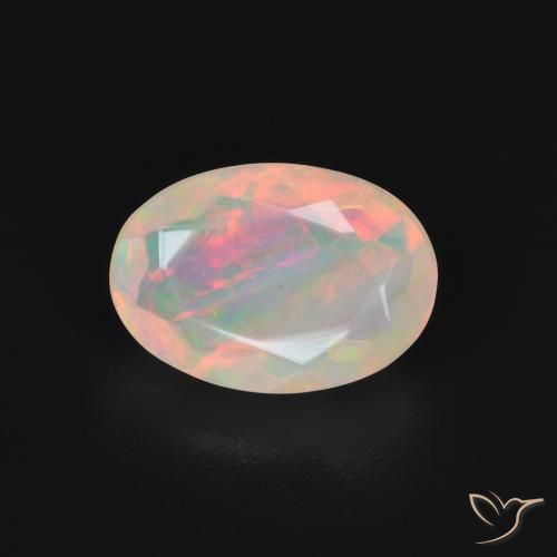 1.54ct Natural Multicolorido Opala, oval, Transparente