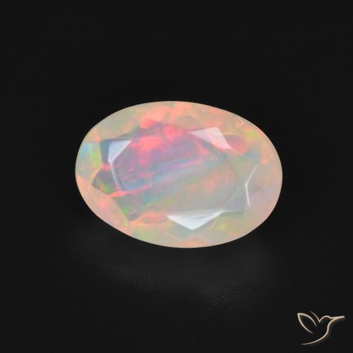 Opala Multicolorido Natural 1.54ct, oval, Transparente