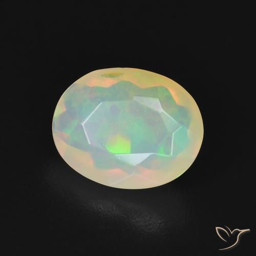 Opala Multicolorido Natural 1.05ct, oval, Transparente