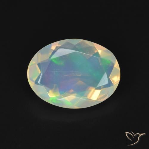 1.70ct Natural Multicolorido Opala, oval, Transparente