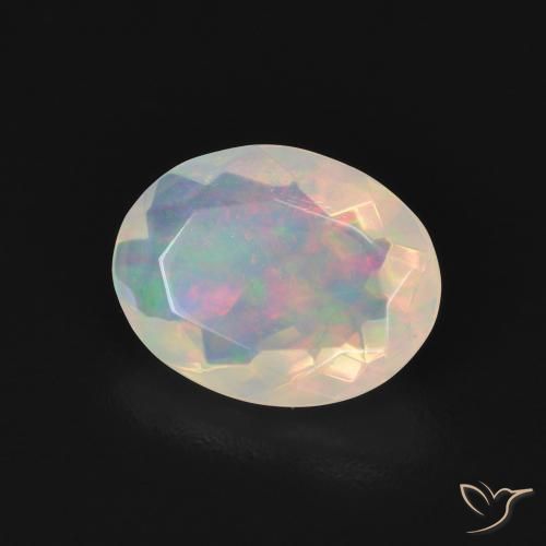 Opala Multicolorido Natural 1.44ct, oval, Transparente