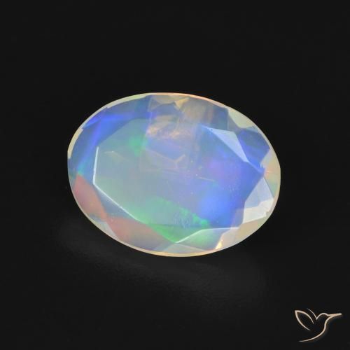 Opala Multicolorido Natural 1.43ct, oval, Transparente