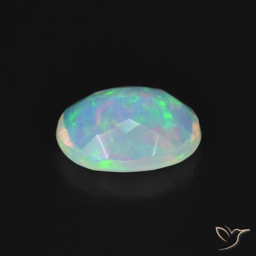 Opala Multicolorido Natural 0.99ct, oval, Transparente