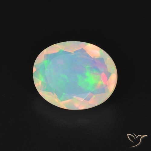 Opala Multicolorido Natural 1.65ct, oval, Transparente