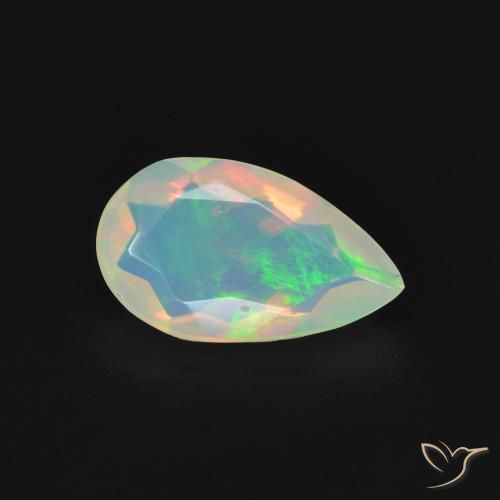 Opala Multicolorido Natural 1.10ct, Formato de pêra, Transparente