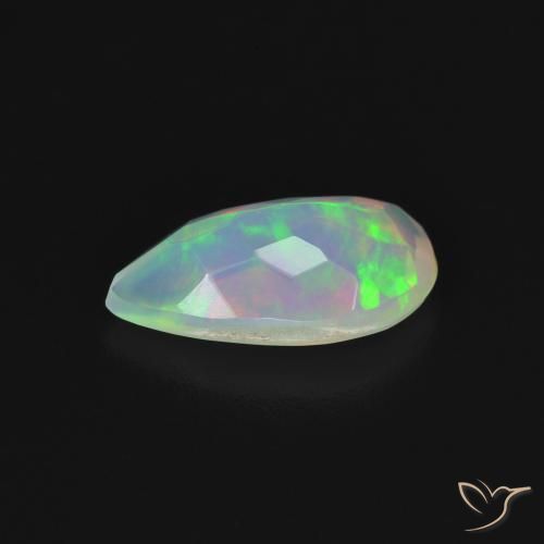 Opala Multicolorido Natural 1.10ct, Formato de pêra, Transparente