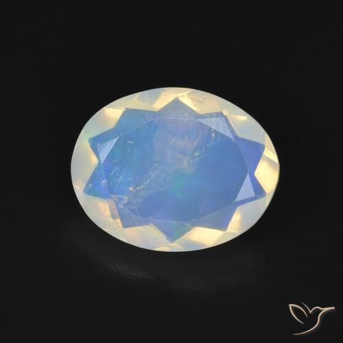 1.89ct Natural Multicolorido Opala, oval, Transparente