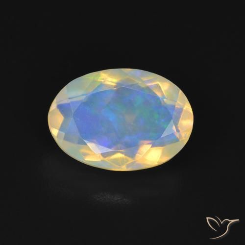 1.47ct Natural Multicolorido Opala, oval, Transparente