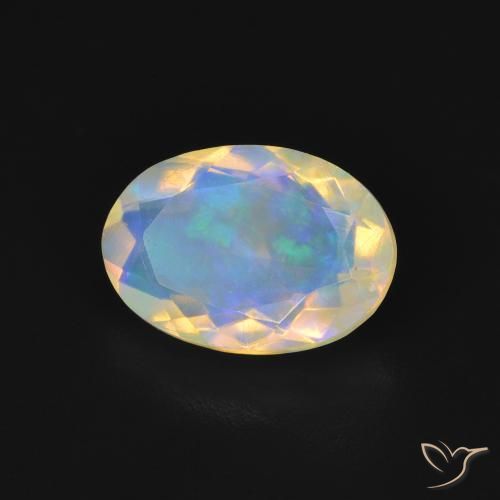Opala Multicolorido Natural 1.47ct, oval, Transparente