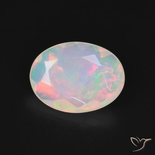 1.55ct Natural Multicolorido Opala, oval, Translúcido