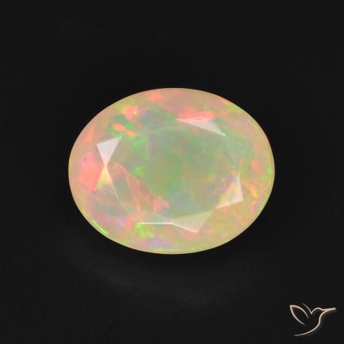 1.48ct Natural Multicolorido Opala, oval, Translúcido