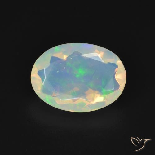 1.61ct Natural Multicolorido Opala, oval, Transparente