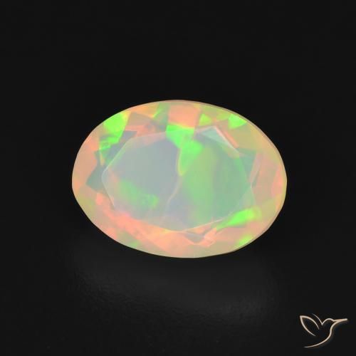 Opala Multicolorido Natural 1.29ct, oval, Transparente