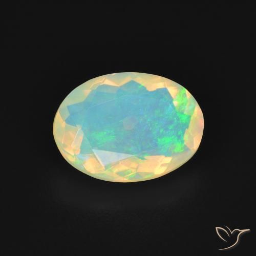 1.46ct Natural Multicolorido Opala, oval, Transparente