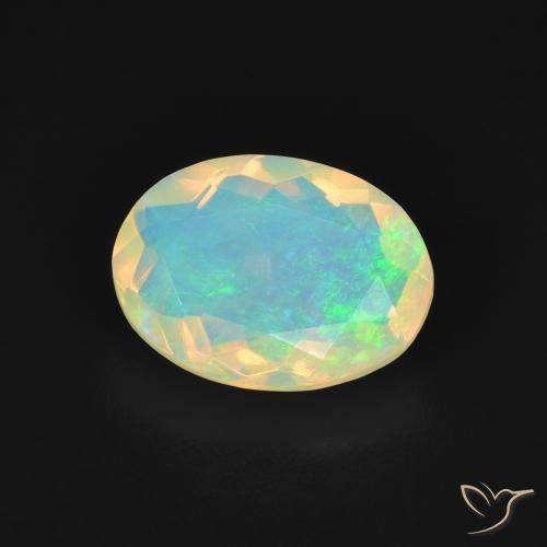 Opala Multicolorido Natural 1.46ct, oval, Transparente