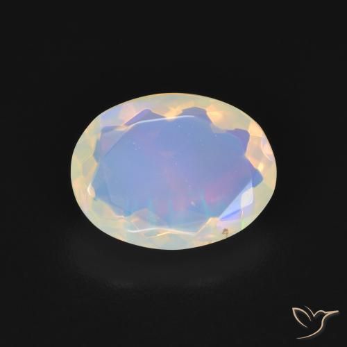 1.68ct Natural Multicolorido Opala, oval, Transparente