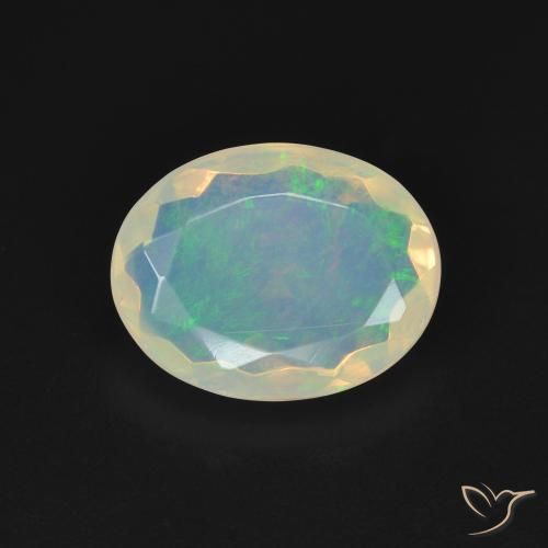 1.68ct Natural Multicolorido Opala, oval, Transparente