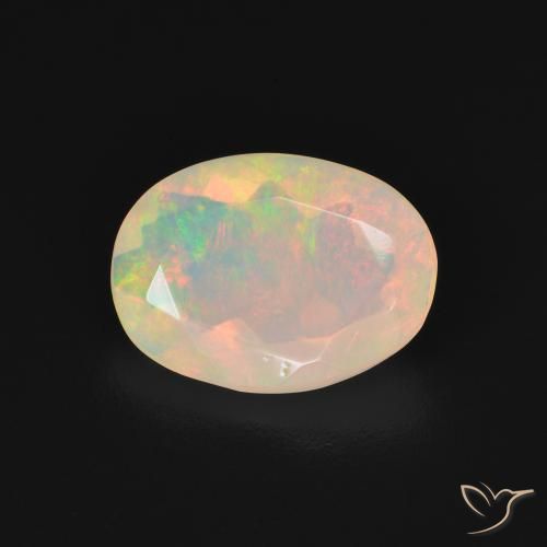 1.51ct Natural Multicolorido Opala, oval, Transparente