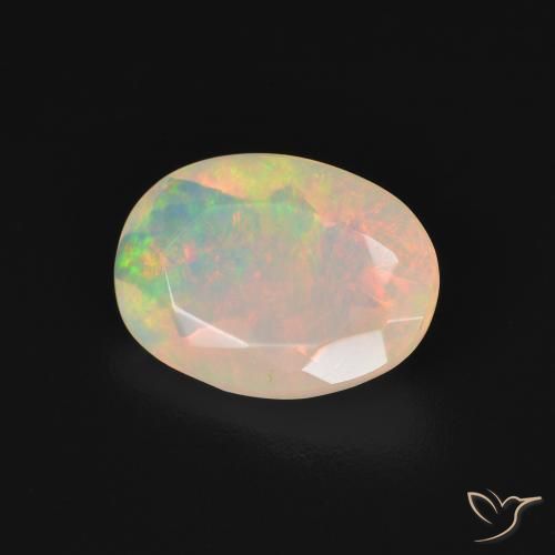 Opala Multicolorido Natural 1.51ct, oval, Transparente
