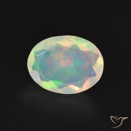 1.07ct Natural Multicolorido Opala, oval, Transparente