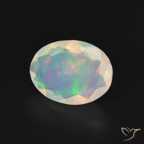 Opala Multicolorido Natural 1.07ct, oval, Transparente