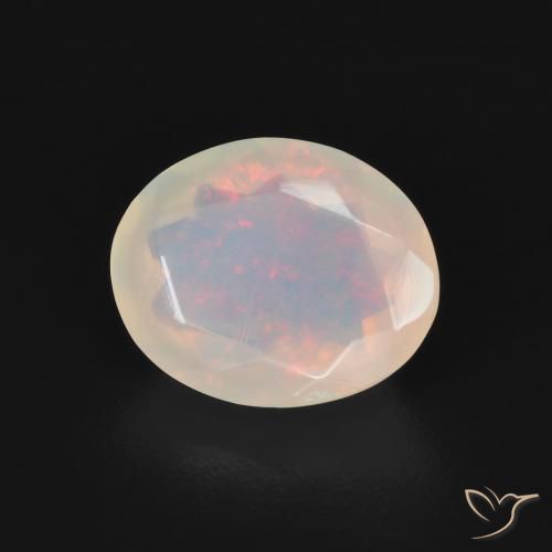 Opala Multicolorido Natural 1.44ct, oval, Transparente