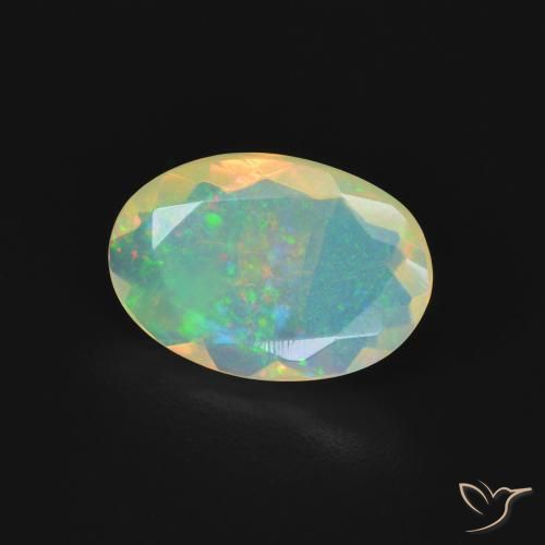 Opala Multicolorido Natural 1.23ct, oval, Transparente