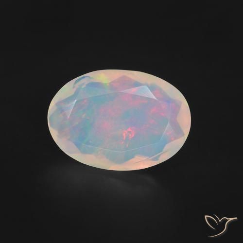 1.13ct Natural Multicolorido Opala, oval, Transparente