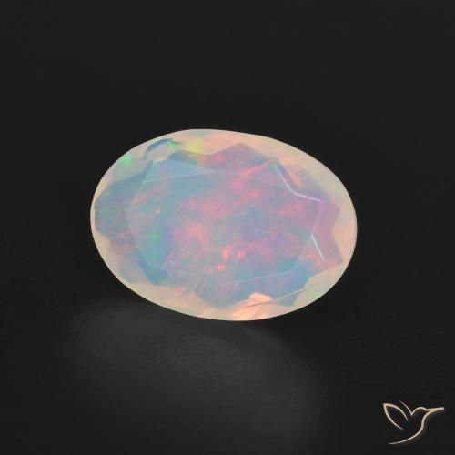 Opala Multicolorido Natural 1.13ct, oval, Transparente