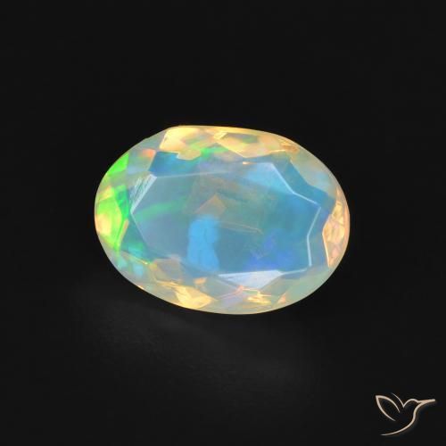 Opala Multicolorido Natural 1.18ct, oval, Transparente