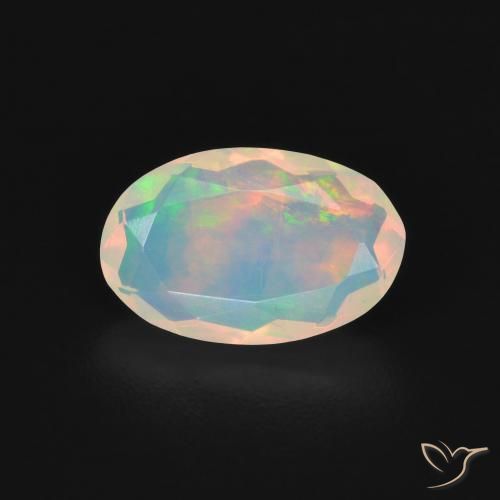 0.94ct Natural Multicolorido Opala, oval, Transparente