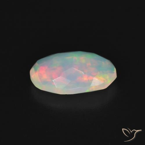 Opala Multicolorido Natural 0.94ct, oval, Transparente