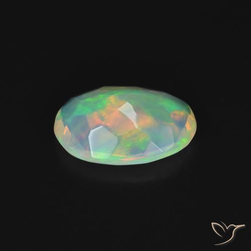 Opala Multicolorido Natural 0.84ct, oval, Transparente