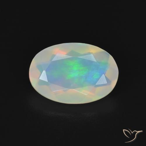 1.12ct Natural Multicolorido Opala, oval, Transparente