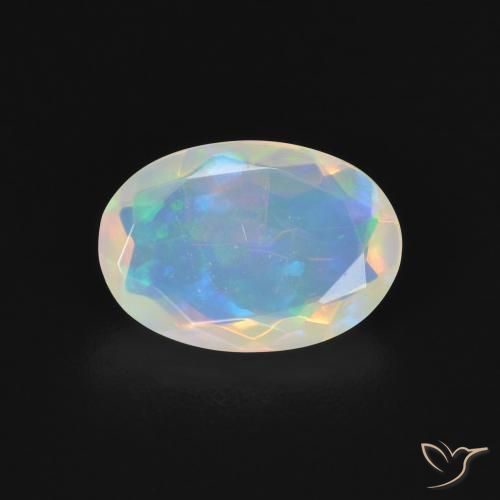 1.03ct Natural Multicolorido Opala, oval, Transparente