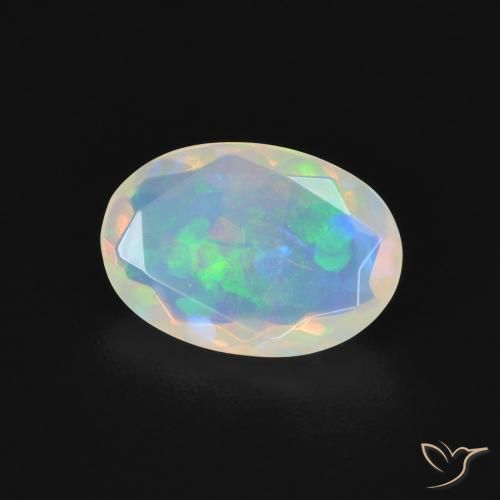 Opala Multicolorido Natural 1.03ct, oval, Transparente