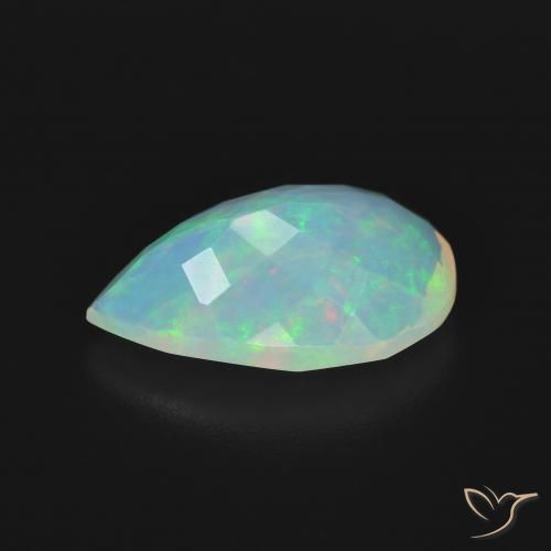 Opala Multicolorido Natural 2.58ct, Formato de pêra, Transparente