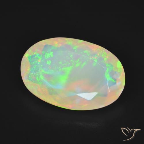 Opala Multicolorido Natural 3.84ct, oval, Transparente