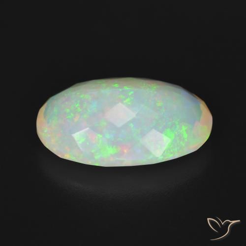 Opala Multicolorido Natural 3.84ct, oval, Transparente