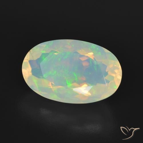Opala Multicolorido Natural 3.45ct, oval, Transparente