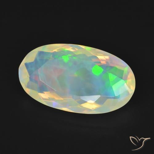 Opala Multicolorido Natural 3.51ct, oval, Transparente