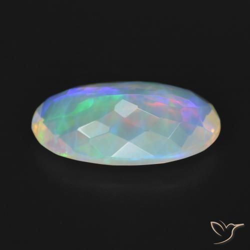 Opala Multicolorido Natural 3.51ct, oval, Transparente