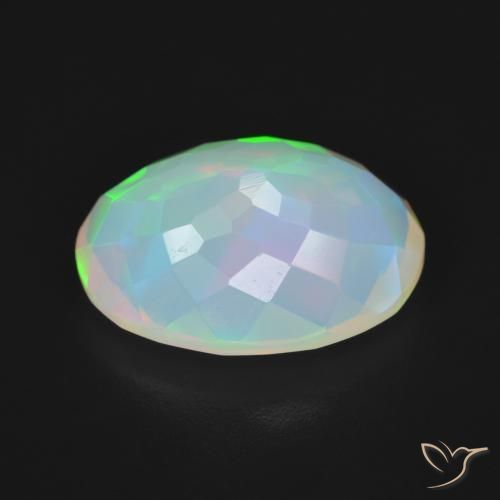 Opala Multicolorido Natural 3.83ct, oval, Transparente