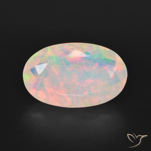 3.57ct Natural Multicolorido Opala, oval, Transparente
