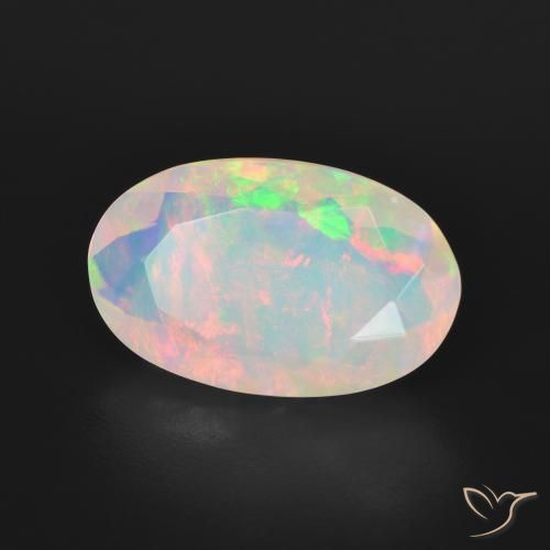 Opala Multicolorido Natural 3.57ct, oval, Transparente