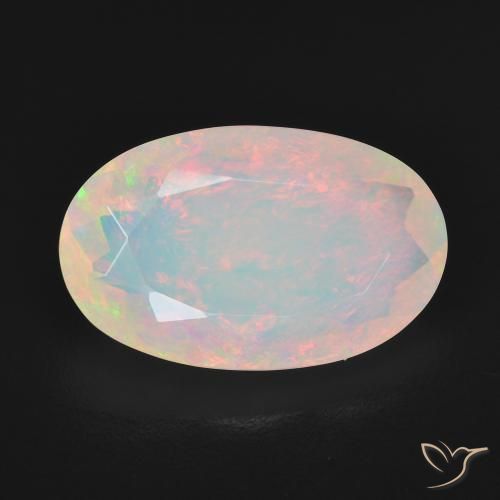 4.25ct Natural Multicolorido Opala, oval, Transparente