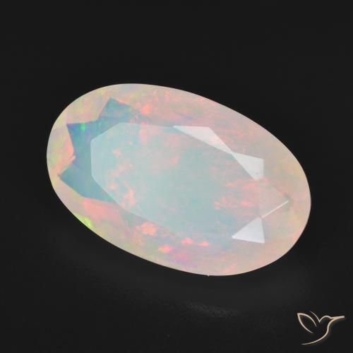 Opala Multicolorido Natural 4.25ct, oval, Transparente