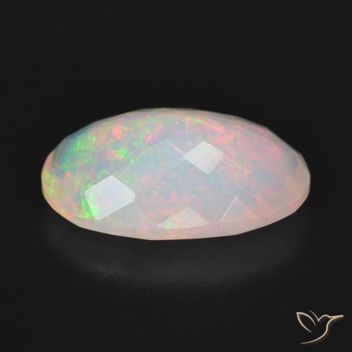 Opala Multicolorido Natural 4.25ct, oval, Transparente